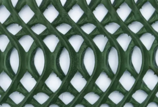 Close-up detail of Indonet grass reinforcement mesh