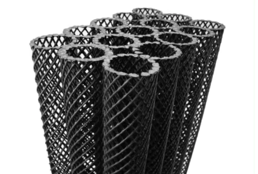 Bundle of plastic net pipes used in waterproofing and subsurface water drainage systems