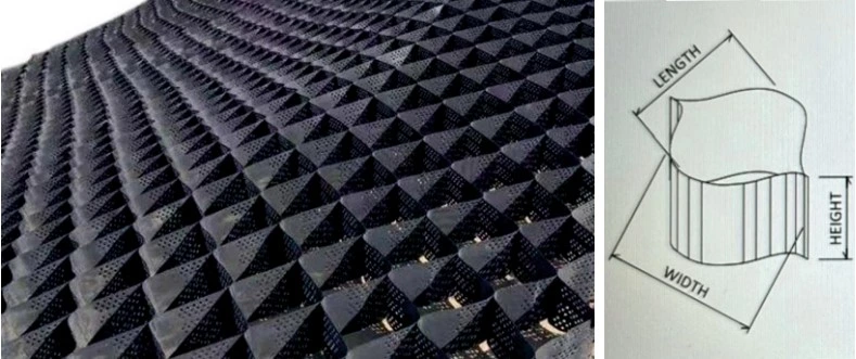 Geocell (INDOCELL) used for slope protection and embankment stabilization