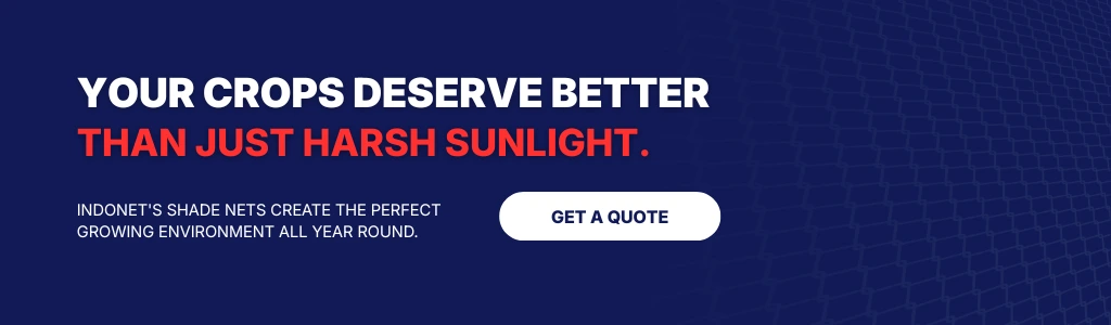 Agriculture shade nets used to protect crops from harsh sunlight