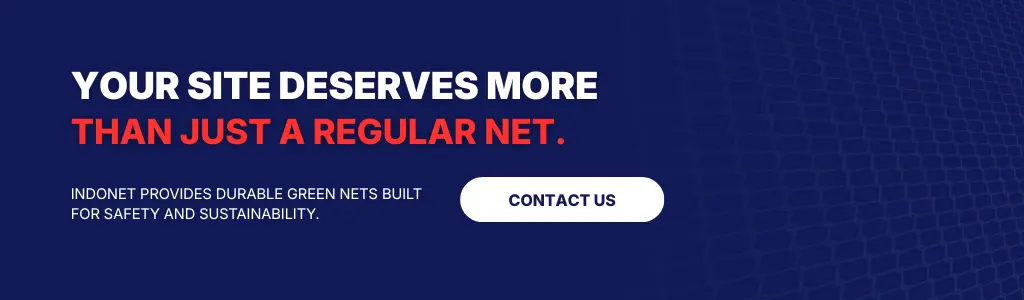 Durable green construction safety nets built for site protection, sustainability, and long term use