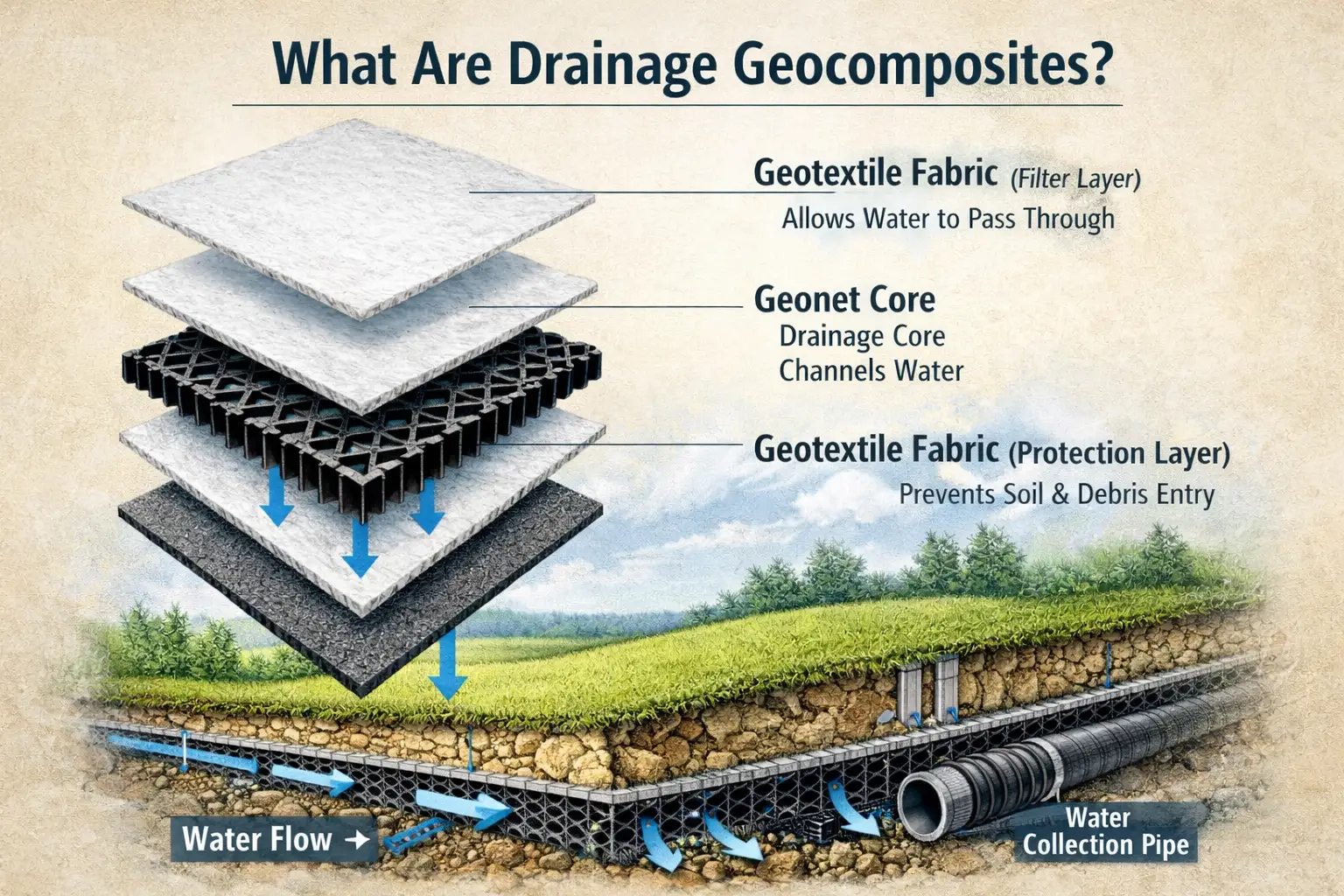 what is drainage geocomposite
