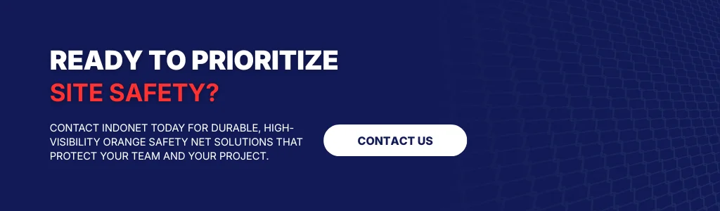 Contact experts for durable and high-visibility orange safety net solutions for your construction site