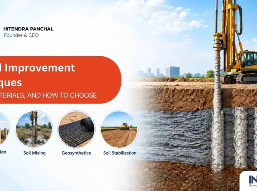 Ground improvement techniques for weak and soft soil using geosynthetics and soil stabilization methods