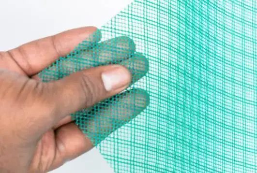 infusion mesh showing flexibility and uniform mesh structure